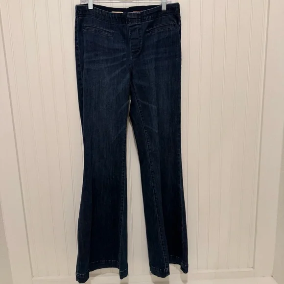 Pilcro Dark Blue Flare Jeans - Picture 1 of 8